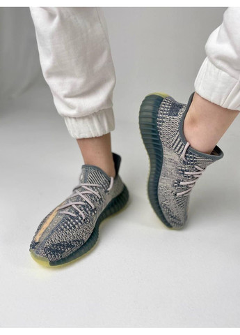 Голубые демисезонные кроссовки мужские adidas yeezy boost 350 v2 israfil 3 адидас изи буст No Brand