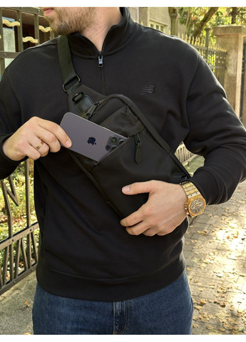 Сумка мужская Black Nylon Crossbody Bag No Brand (355342499)