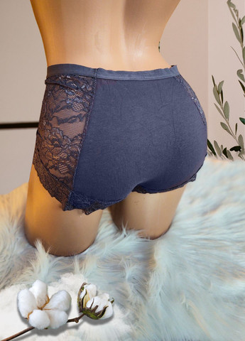 Бавовняні труси з високою посадкою та мереживом FS (329203226)