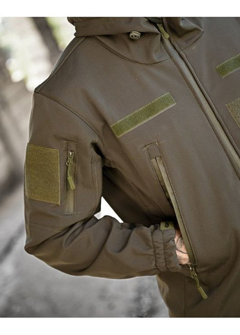 Тактична чоловіча легка куртка олива No Brand (362571386)