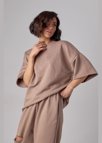 Спортивний костюм із трикотажу з прорізом на джогерах Liton (296909022)