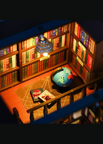 Румбокс "Книжный Магазин" интерьерный конструктор DIY набор M2314 с подсветкой No Brand (335063911)
