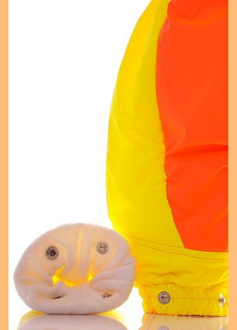 Комбинезон Трансформер на флисе оранжевый с желтым 86 см (27915) BABYKROHA (315423635)