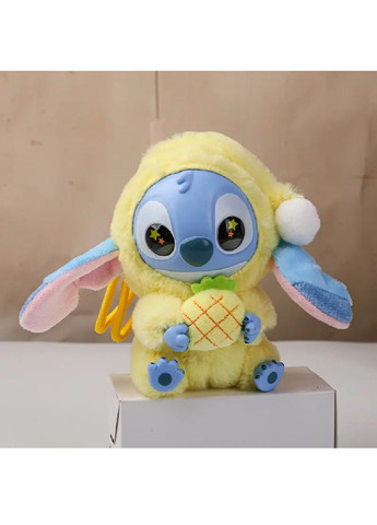 Мягкая плюшевая игрушка фигурка персонаж брелок Стич в костюме Лабубу с петлей для подвешивания 15 см (480991-Prob) С ананасом Unbranded (350633534)
