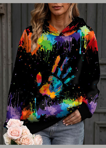 Жіноче худі з принтом руки Яскраво (323652205)