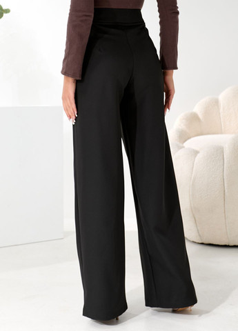 Жіночі брюки-палаццо широкі на гудзику No Brand (370897032)