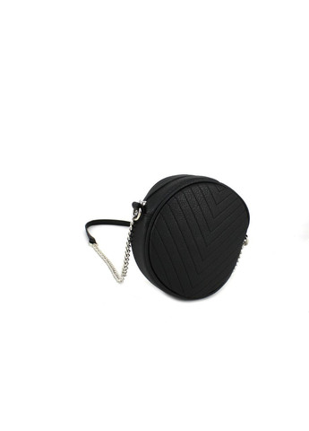 Маленькая круглая женская сумочка 8-5391 черная Voila (282940997)