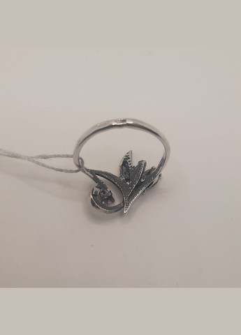 Кольцо серебро 925° 1,87г. цветок () Сапфір 14С233 (306432435)