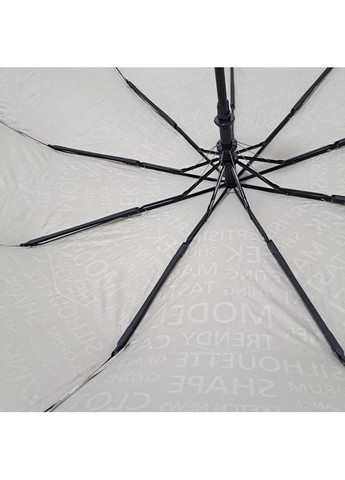Зонт полуавтомат женский 593 "Words" на 9 спиц Серый Toprain (280835512)