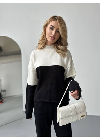 Костюм (брюки, свитер), цвет Черный Fashion (364184266)