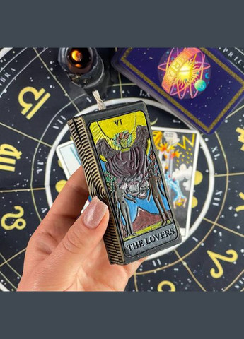 Черная восковая свеча карта Таро - Влюбленные 5Candles (322244399)