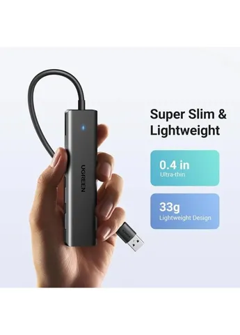 USB-хаб 4-портовый USB 3.0 Hub 0.15м Ugreen (380668610)