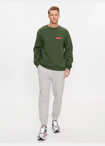 Хакі чоловічий світшот на флісі levis (382652190)
