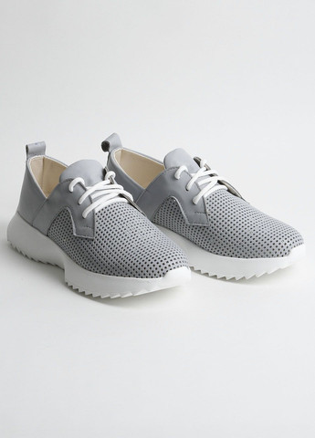 Кроссовки женские кожаные 805-4 серые 340424 Fashion серые демисезоны (328559783)