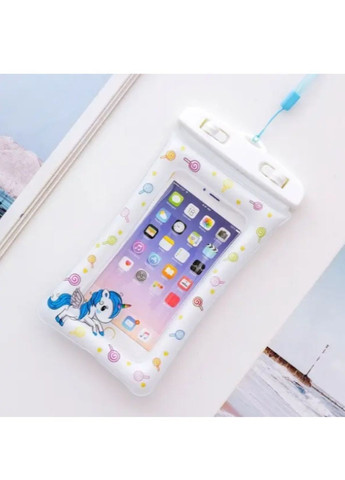 Водонепроникний чохол для телефону з повітряною подушкою Білий з поні (ВНП-6-2) No Brand (372505212)