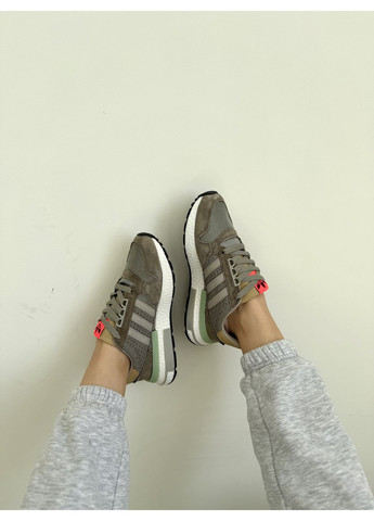 Бежеві літні кросівки adidas zx 500 brown beige адідас зх 500 No Brand