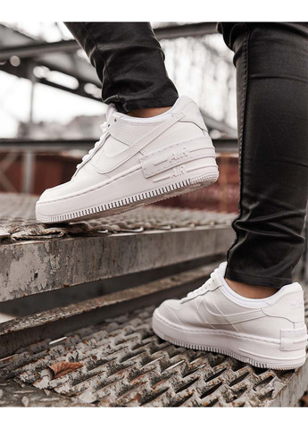 Женские Кроссовки W Af1 Shadow Белый Nike белые демисезоны (367586983)