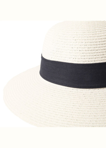 Шляпа со средними полями женская бумага белая COCO LuckyLOOK 376-343 (289478308)
