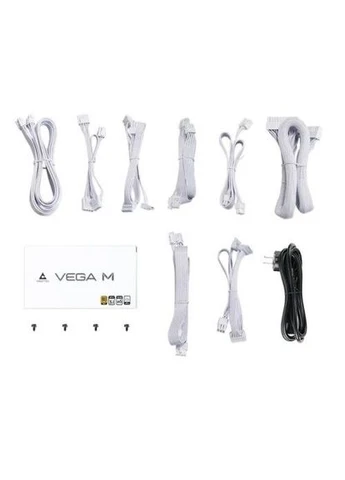 Блок живлення 750 Вт, VEGA M, White, модульний, 80+ Gold, 135 мм FDB, 3xMolex / 6xSATA / 1x16-pin / 4x6+2-pin / 2x4+4-pin / Chieftec (395339122)
