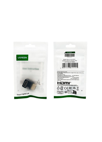 Адаптер HDMI 4K Adapter Male to Female Up-angled (UGR-20110) Ugreen HD112 (357475826)
