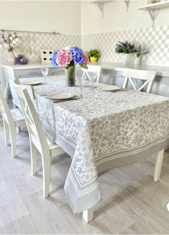Скатертина жакардова JARA 6, 120x160, Прямокутна, Класичний, Без люрексу, 50% поліестер, 30% акрил, 20% бавовна, Жакард LiMaSo (390490917)