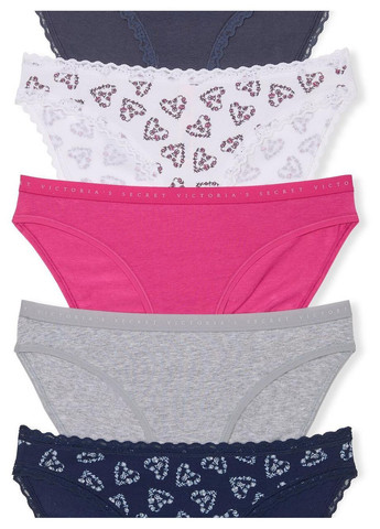 Набор трусиков Bikini Cotton Victoria's Secret (315745104)