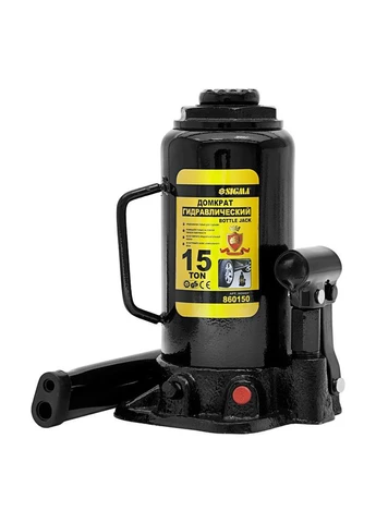 Домкрат гидравлический бутылочный 15т H 230-460мм (6101151) Sigma (395985599)