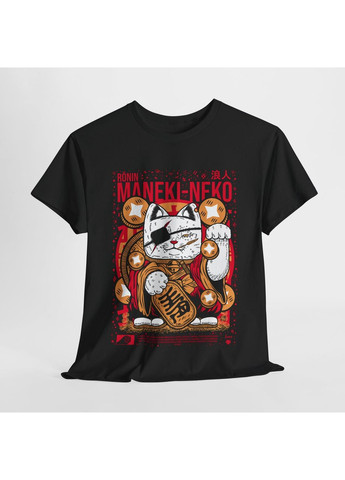 Чорна футболка з аніме принтом джапанесе ладй лукк манекі оверсайз (s/m/l) чорний animej0749 No Brand