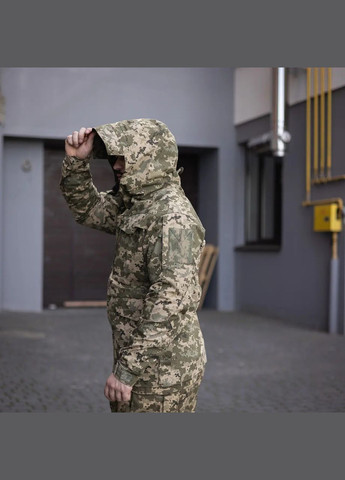 Зелена куртка тактична військова grifon піксель ріп-стоп (вафелька) британка No Brand