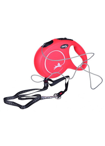 Повідець-рулетка для собак New Classic M до 20 кг червона трос 8 м 22941 Flexi (323224647)