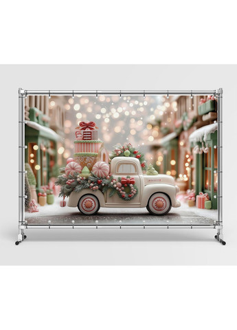 Фотозона Ретро-машина и карамельный городок | №46606 Vinylpex (369930230)