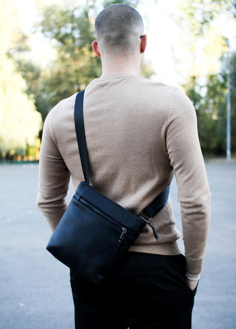 Кожаная сумка-мессенджер через плечо Vishnya (317574244)