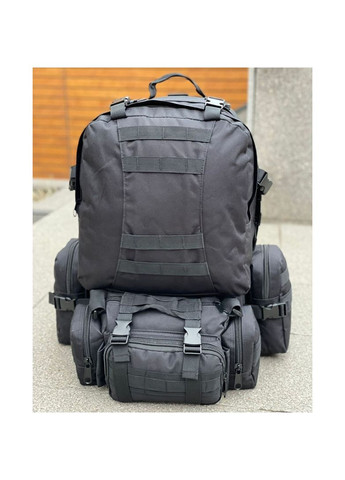Рюкзак тактический 50 литров (+3 подсумки) Качественный штурмовой для похода и путешествий рюкзак баул No Brand (302739258)
