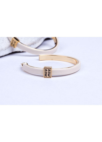 Женские серьги кольца конго, сережки белого цвета Fashion Jewelry (393799522)