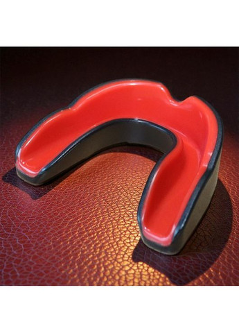 Капа для бокса мма боксерская для единоборств кикбоксинга тайского бокса двухслойная из термопластика Черно-красная 1_3_L_4 No Brand (370598644)