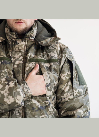 Бушлат на флісі (плащівка) + Тактичні штани на флісі No Brand