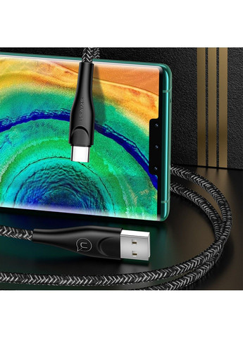 Дата кабель US-SJ392 U41 Type-C Braided Data and Charging Cable 1m USAMS (291880854)