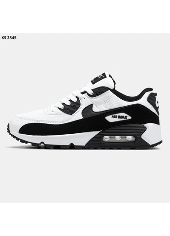 Білі літні кросівки nike air max 90 white black найк аір макс 90 No Brand
