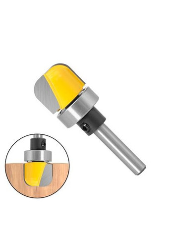 Фреза пазова фасонна з підшипником 28.6мм, хвостовик 8мм для ручного фрезера, 105696 No Brand (373402632)