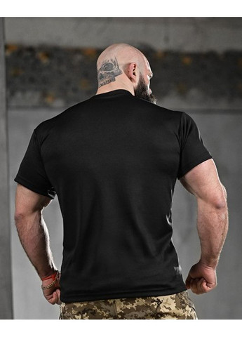 Армійська чоловіча футболка Coolmax чорна Freedom (357235863)