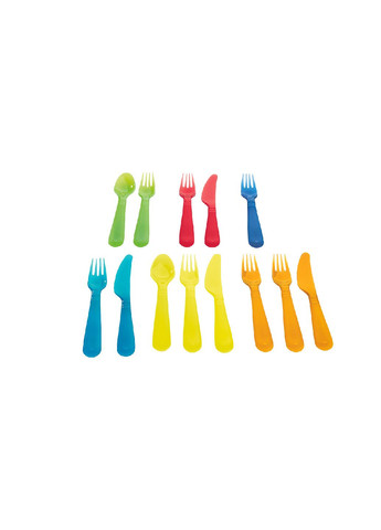 Набор многоразовых пластиковых столовых приборов 13 шт разноцветный Lidl Ernesto (292715130)