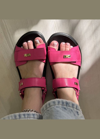 Босоніжки шкіряні жіночі з анатомічною устілкою. Колір фуксія. 39 розмір Vasha para (342324967)