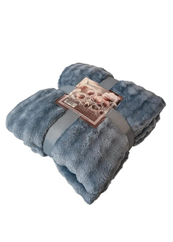 Плед Рельєфний Атлантида VS-PR-4400A 200х220 см синій Versailles (364102567)