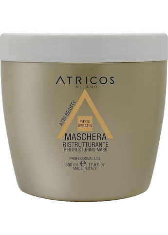 Відновлювальна маска для волосся з фітокератином Phyto Keratin Restructuring Mask 500ml (1187772-186206) Atricos (368659925)
