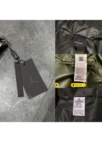 Оливковая (хаки) мужская зимняя куртка No Brand