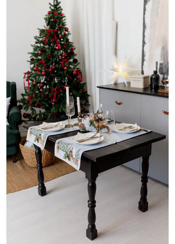 Ранер гобеленовый новогодний Squirrel 35х100 см дорожка на стол для праздничного оформления ProDobro (369377934)
