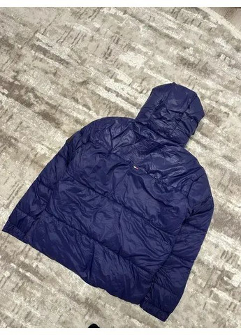 Темно-синяя зимняя зимняя куртка мужской пуховик теплый с капюшоном нейлоновый томе casual 1:1 No Brand