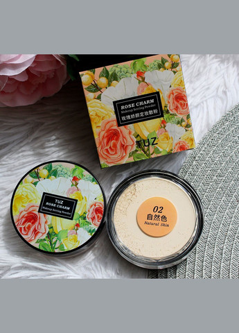 Матирующая рассыпчатая пудра для лица TUZ Rose Charm 02 Natural skin Bioaqua (304768993)