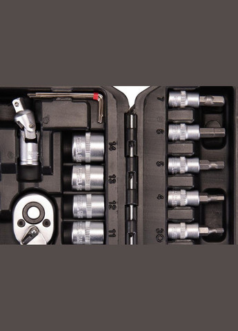 Набор насадок торцевых CrV 1/4" 4-14 мм, 46 шт (78-2047) Mastertool (340909798)