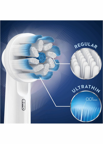 Насадки для электрических зубных щеток OralB Sensitive Clean & Care 3 шт Oral-B (280265727)